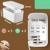 Multi-Functional Desktop Cable Organizer & Power Strip Box