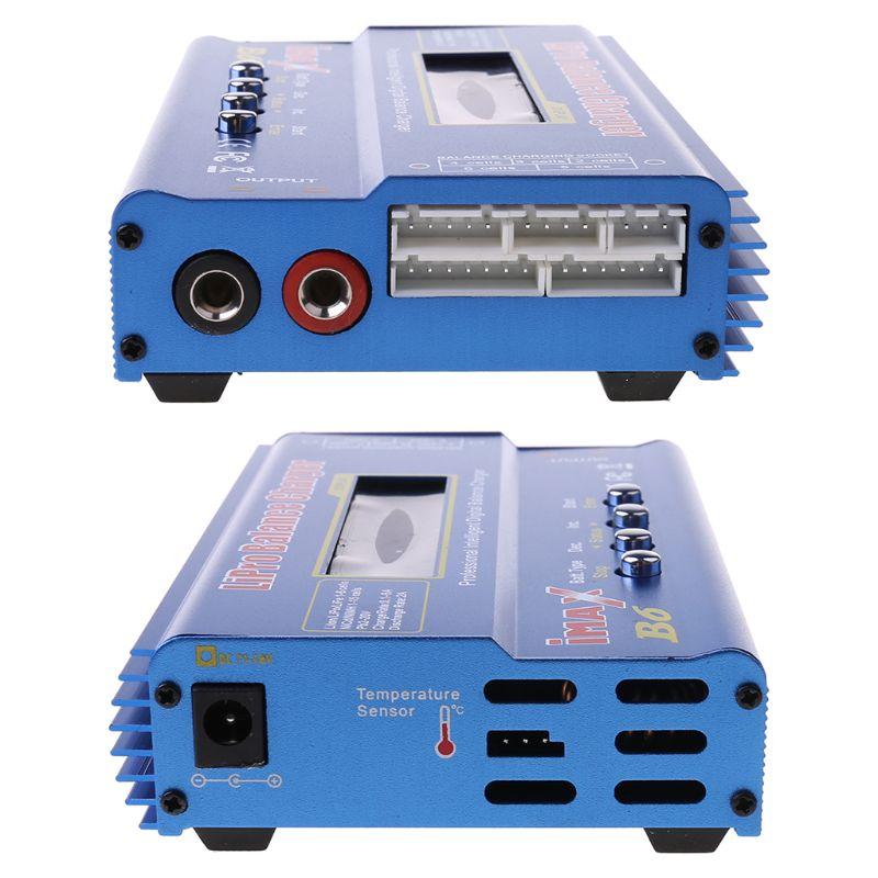 HTRC iMAX B6 AC RC Charger 80W B6 Balance Charger Digital LCD Screen Li-ion Nimh Nicd Lipo Battery Discharger Cable