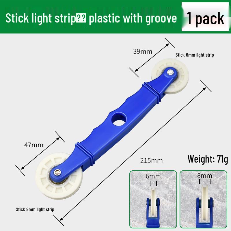 

LED Strip Light Installation Roller - Solid Wood Pressure Tool
