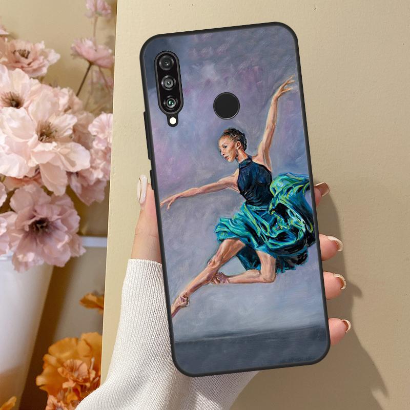 Gymnastik Ölgemälde Für Honor 50 8X 9X 10i Hülle Für Huawei P50 Pro P20 P40 P30 Lite P Smart 2021 Nova 5T Hülle
