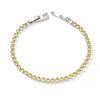 Minimalist Bubble Stackable Bracelet 3mm Zirconia Crystal Copper Chain Jewelry Women Men Trendy Daily Wear