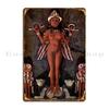 Queen Of The Night Relief Restored Colors Metal Sign Club Home Garage Character Classic Tin Sign Poster