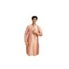 Diwas By Manyavar Herren Kunstseide Jacquard-Webart Kurta (Pfirsich, )
