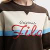 Fila Original Simple Fashion Retro Sports Casual Trendy Striped Comfortable Versatile Round Neck Pullover Sweatshirt Women Sweatshirt F11W619206FDB