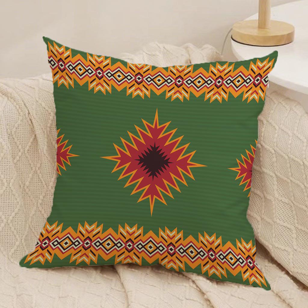 

Colorful Tribal Patterned PillowcasesSuitable for sofa car bedroom decorative cushion cover pillow cover 16x16Inch
