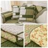 1Pcs Thickened Cotton Sofa Cushion Splicing Grid Quilted Sofa Cover Living Room Decoration Anti Slip Sofa Cover Towel Couch Pad