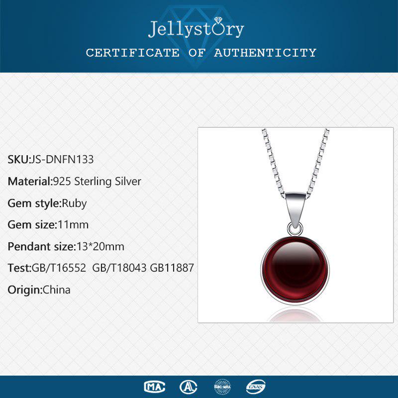 Tancise Colier la modă din argint 925 cu pandantiv în formă rotundă pentru femei, cadou de petrecere de nuntă, bijuterii fine