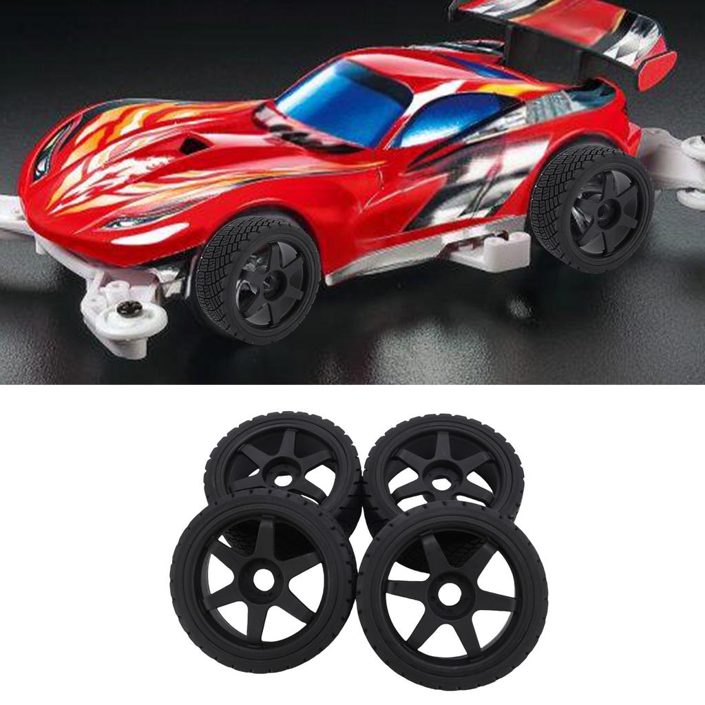 4pcs 1Celsius7 1Celsius8 RC   Car Tires Wheel Rims Sturdy Plastic Fashionable 17mm RC   Racing Tyres Replacement for