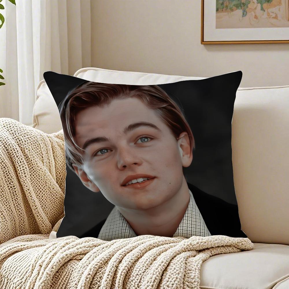 L-Leonardo D-Dicaprio Cushion Cover Pillowcase Anti-Dustmite Living Room Sofa Decor Cushion Room