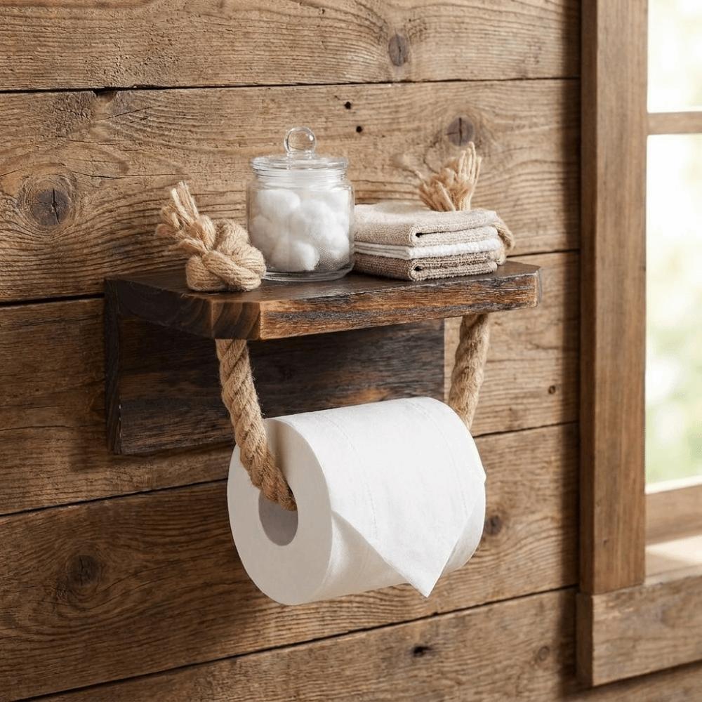 Nautischer Toilettenpapierhalter Rustikaler Maritimer Seil Papierhalter Taschentuchhalter Badezimmer