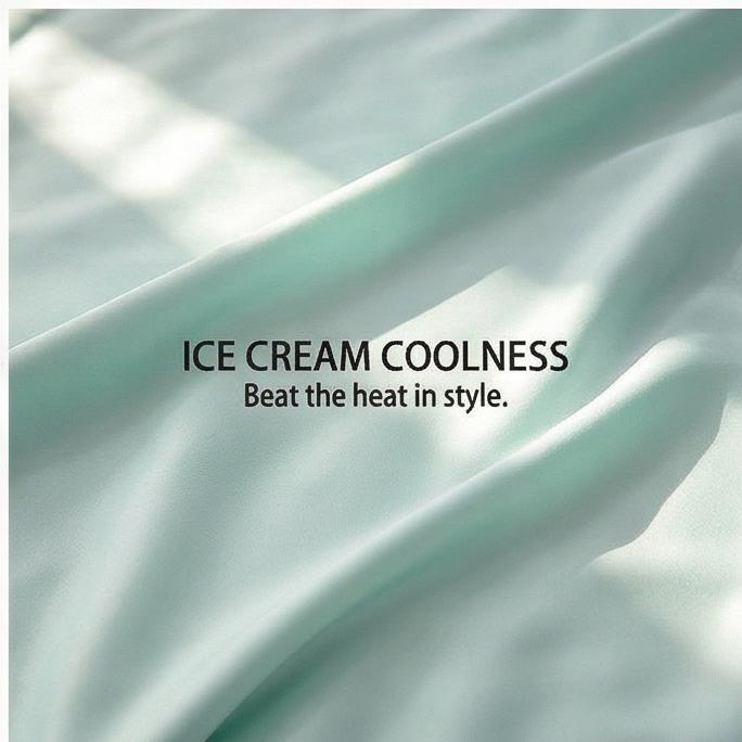 New Washable Ice Silk Summer Quilt Cooling Air Conditioner Blanket for Single & Double Beds
