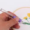 5Pieces ABS Embroidery Pen with Needle Threader Punching Needle Set for Embroidery Sewing Art Craft Embellishment