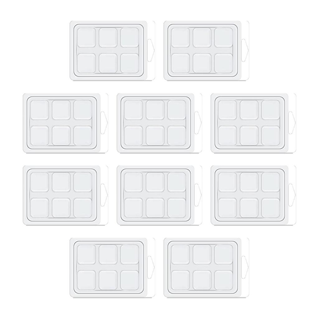 100x Candles Melt Clamshells Molds DIY Sturdy Handmade Easy To Use Candle Container Candle Making for Wickless Tarts Candles