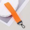 Personalized Solid Color Woven Ribbon Keychain with Tassel - Perfect for School Bags and Backpacks.