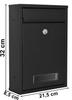 Gustav mailbox, black