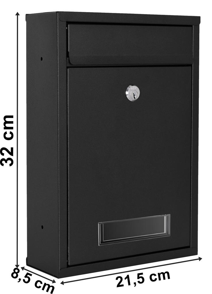 Gustav mailbox, black
