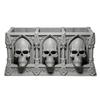 Skull Pen Holder Makeup Brush Holder 3D Printed Gothic Resin Bowl Planter Desktop Organizer Home Halloween Decor