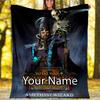 Custom Name Total War Warhammer Theme Printed Blanket - Perfect for Couch, Bed, Travel & Outdoor Use | Machine Washable, Cozy & Durable.