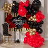 Red And Black Latex Balloon Chain Set, Garland Arched Diy Wedding Party Venue Decoration Props