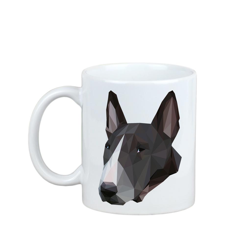 Bulterier, Bull Terrier -Kubek Ze Zdjęciem I Napisem Geometryczny Pies Art-Dog