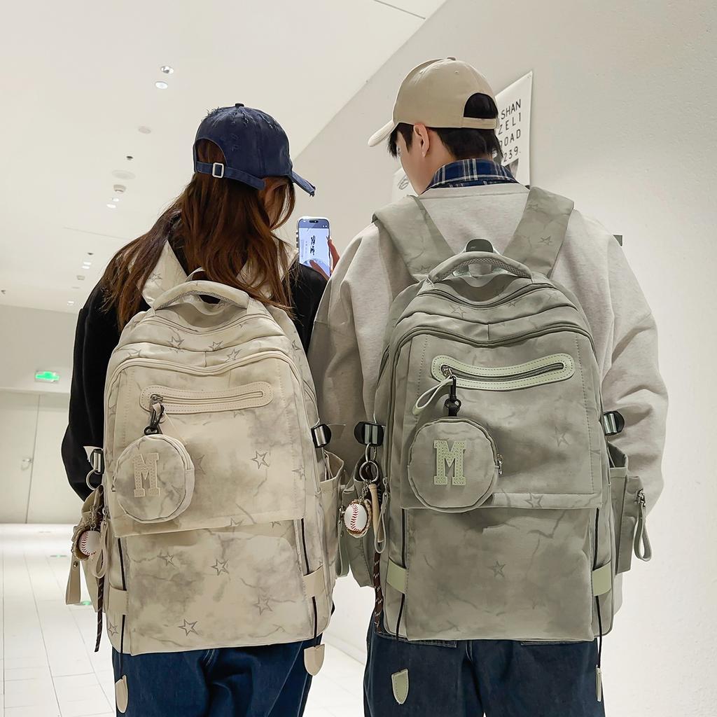 Schoolbag new tie-dye niche design small fresh schoolbag high school student large capacity backpack junior high school student travel backpack