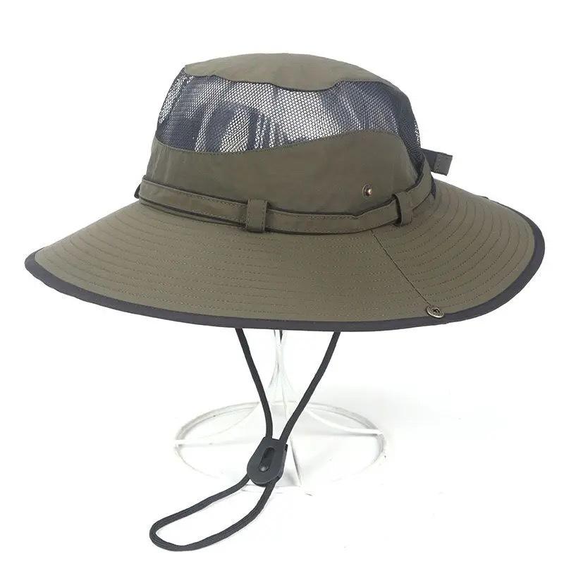 Bucket Hat Women's Summer Sun Protection Quick-drying Breathable Sun Hat Outdoor UV Protection Camping Fishing Mountaineering Hat Male Tide