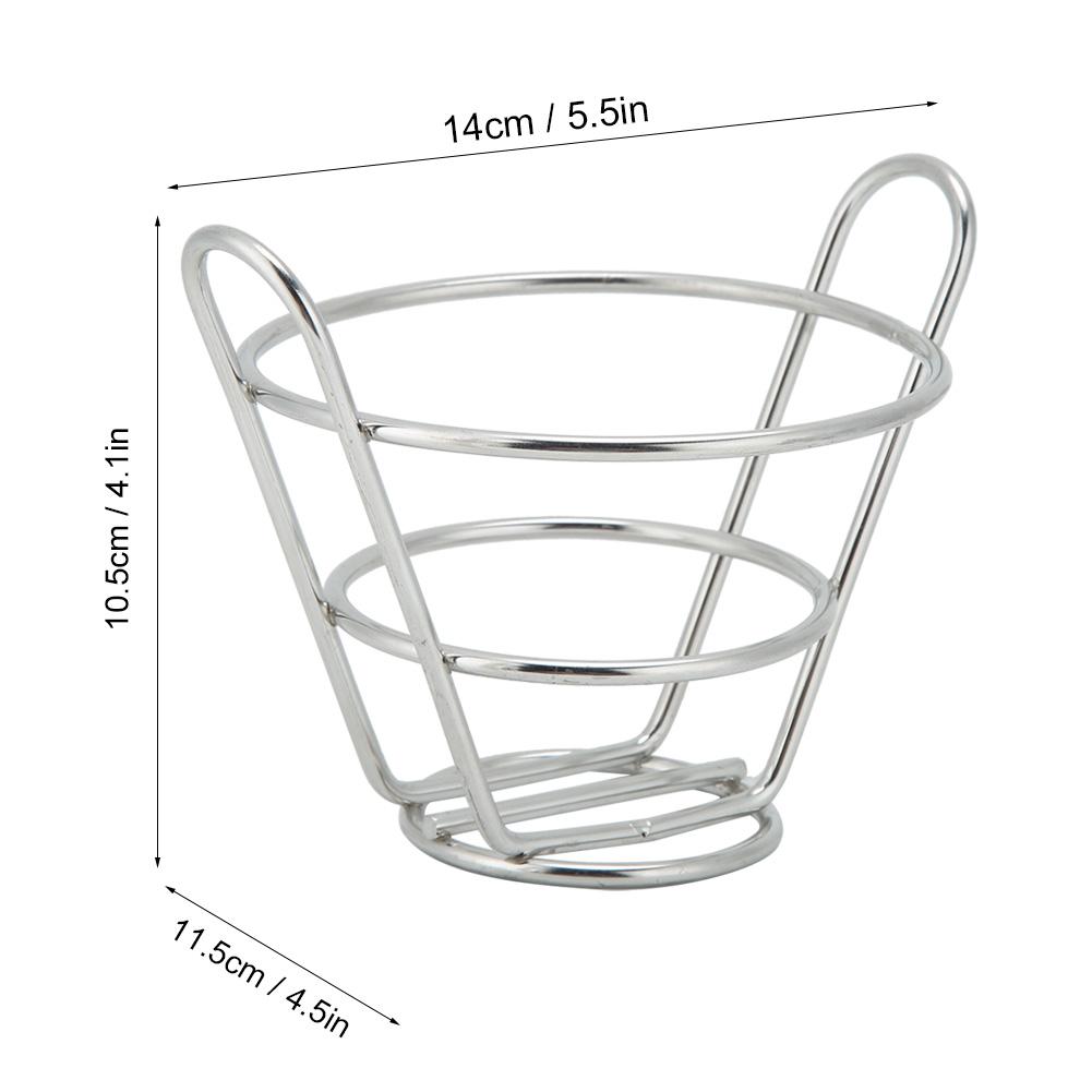 Household 304 Stainless Steel Mini Food Basket Fries Dessert Bread Basket Kitchen Cooking Tool
