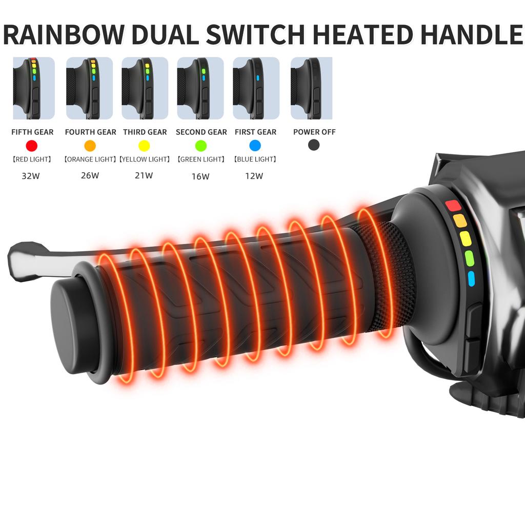 Memory Heated Grips for Motorcycles Electric Bikes Universal Fit Safety Technology Motorbike Modified Accessories