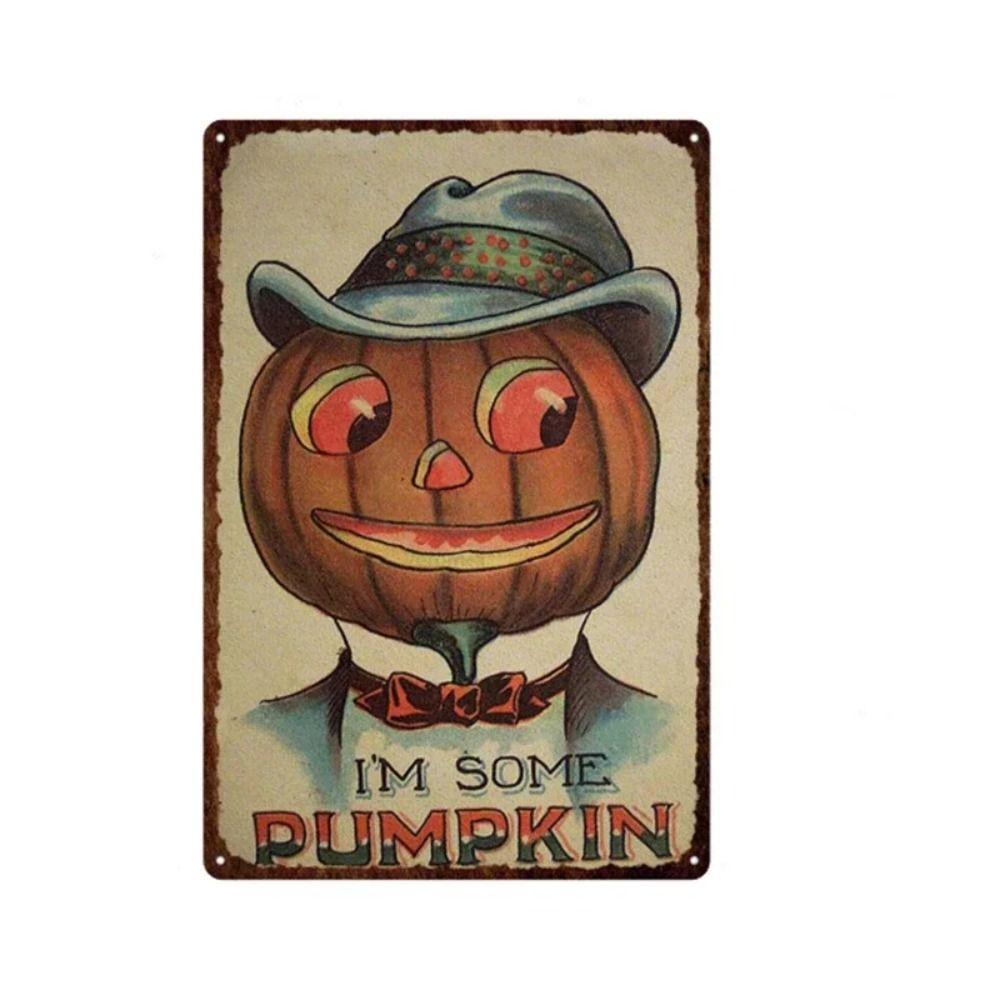 Metal Sign Owl on Branch Retro Style 20x30 cm Wall Decor Vintage Tin Plate Art