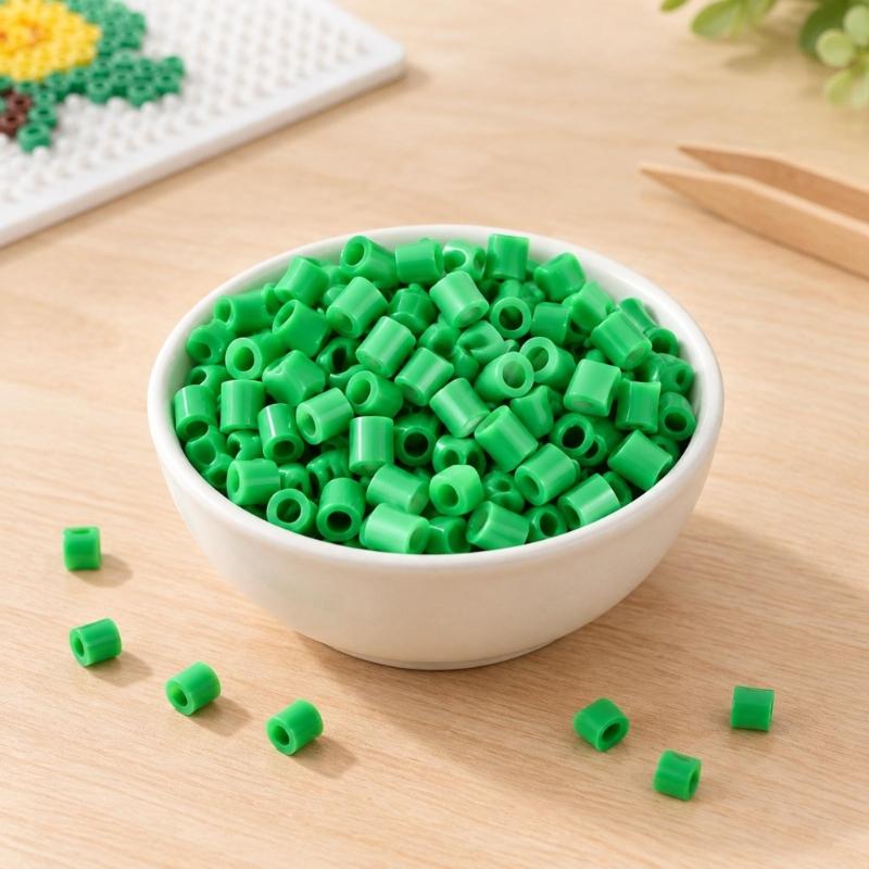 Plastic Melting Craft Pellets 24 Color 2.6mm Fuse Beadsfor Building Picture Art From References or Maker-Devised Arrangements