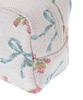 de Rose Ribbon Pattern Gobelin Pouch [Maison Fleur] - Women's Off-White
