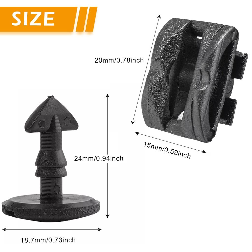 8pc Rear Bumper Turn Lock Twist Clips Tow Eye Cover For Land Range Rover sport Discovery Sport 3 4 LR2 LR3 LR4 Freelander 2