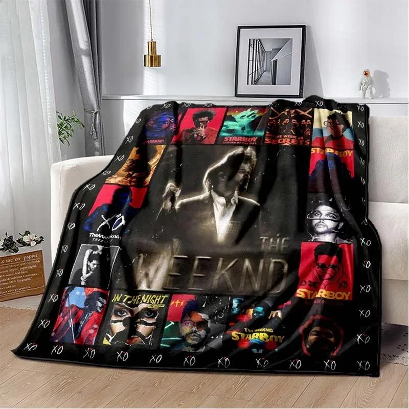 Manta de Franela de Peluche The Weeknd para el Cantante The Weeknd Manta Suave para Sofá Cubierta de Cama Oficina