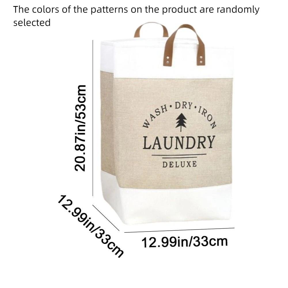 Cotton Linen Large Capacity Laundry Basket Foldable Dirty Clothing Orgnizer Household