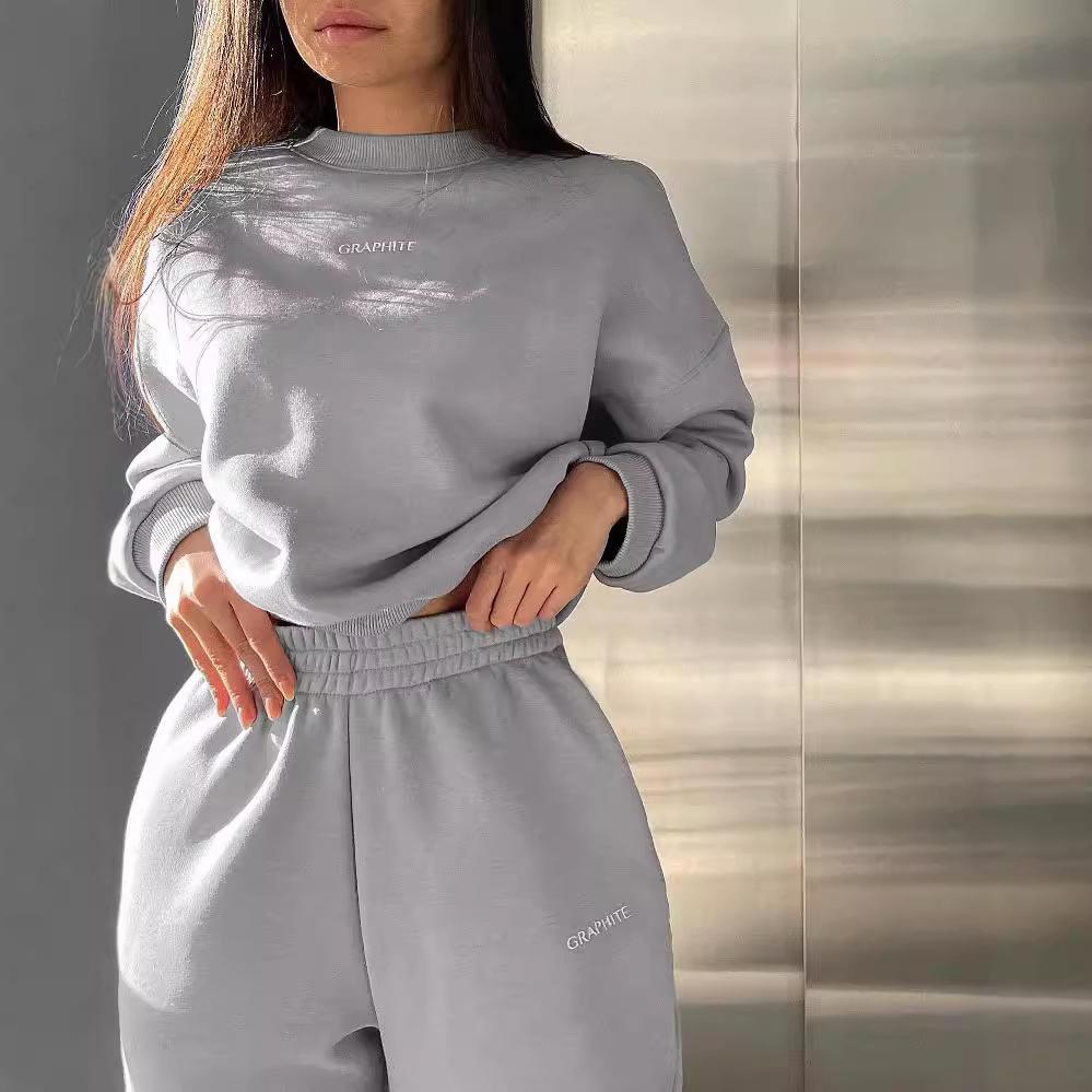 Fashion Women's Wear 1116 Spring/Autumn Elegant Casual Sweatshirt Set Two-Piece