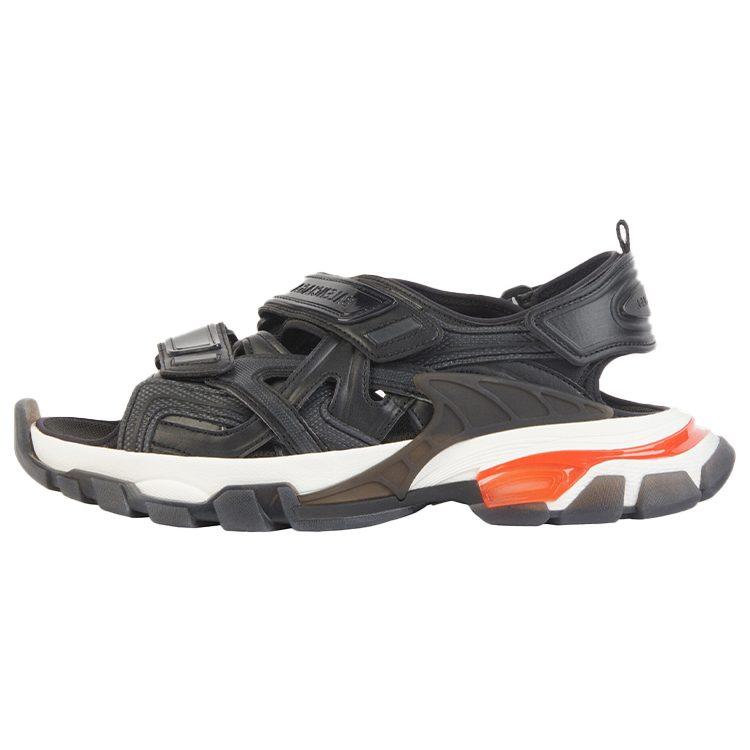 Balenciaga Track Sandals 'Clearsole Black Red' 655954W2CC31096