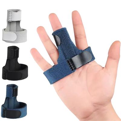 1Pc Adjustable Finger Fixation Strap With Aluminum Plate Support Finger Brace Support Band Trigger Finger Splint For Pain Relief