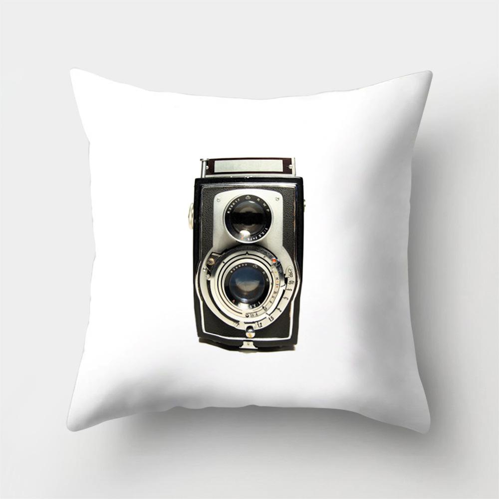 Polyester Creative Home Camera Pillow Case Car Cushion Office Pillow