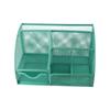 Creative Multi Grid Pen Holder Metal Mesh Multi-functional Desk Organizer 1 Drawer Thickened Desktop Office Organizer