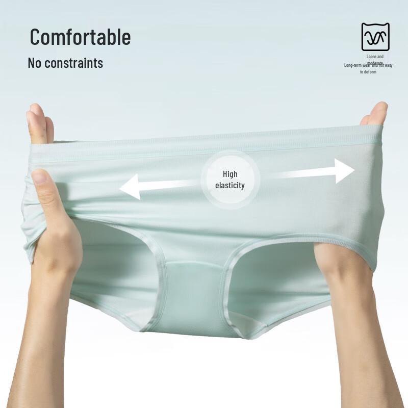 MIIOW Dámské bezešvé kalhotky z antibakteriální modální bavlny 10A, 4 kusy