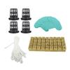 72 Set 1 Inch Steenwolblokjes met 2 Inch Netpotjes voor Hydroponisch Teeltsysteem Goed Water