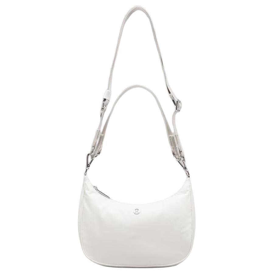 

Lululemon Adjustable 3L Brand Logo Zipper Closure Recycled Nylon Mini Shoulder Bag Women bags Bone-White LW9FFZS-027597 Bone White
