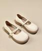 Coarse heel small leather shoes women's spring Mary Jane women's shoes 2025 new low heel beanie shoes with skirt loafers