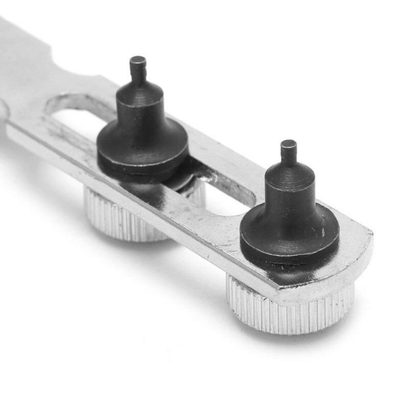 Watch Repair Kit Stainless Steel Adjustable Back Case Opener Cover Remover Screw for Watchmaker Open Battery Change Tool