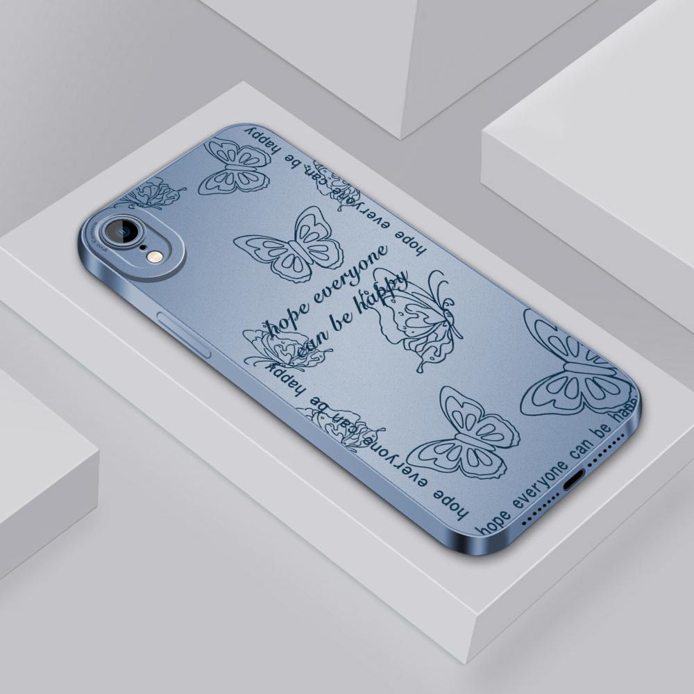 

Чехол для телефона с мультяшным рисунком бабочки для iPhone Samsung Galaxy Xiaomi Redmi Full Cameras, мягкий защитный противоударный чехол из ТПУ для смартфона Xiaomi Poco M5S синий