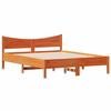VidaXL Bed Frames and Headboards, Double Bed with Slatted Base, Adult Bedroom Bed, Modern, Wax Brown 150x200 Cm 3216368