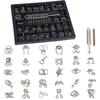 Ailunate Brain Teaser Rings Set for Adults and Challenging Brain Educational 30 Types Kids, Puzzles, Rings, Training, Metal, Toy,