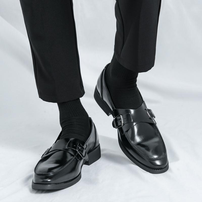 Hot selling Black men's leather shoes Elegant styles by fashion designers Leisure Outdoor Party Daily business and office loafer