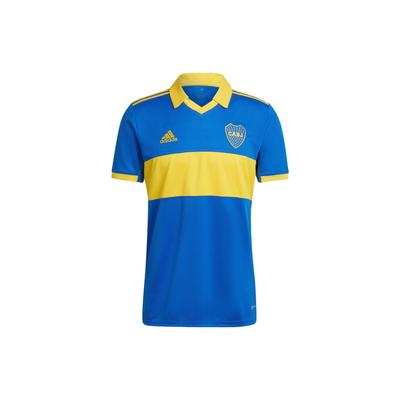 Boca Juniors Home Jersey With Contrast Collar And Letter Print, Short Sleeve, 2022/23 Season Men Tops Blue HE6338