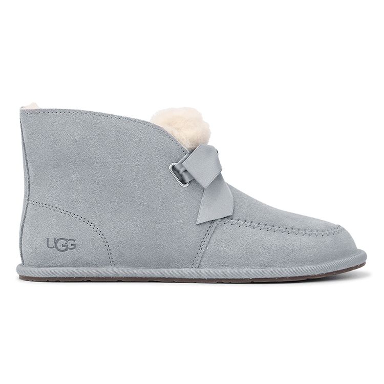 UGG Kallen Blonder Varm Sklisikker Rund Tå Plysjfôret Ankel Snøstøvler Dame Støvler Lysgrå 1119934-LGRY